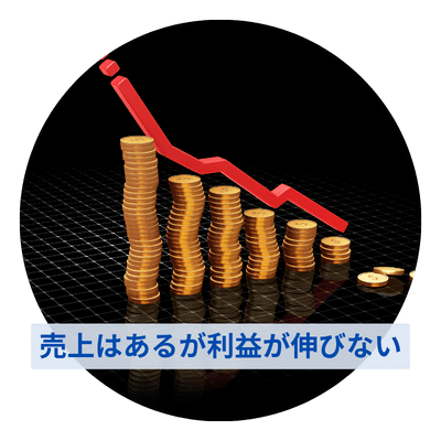 利益が出ない